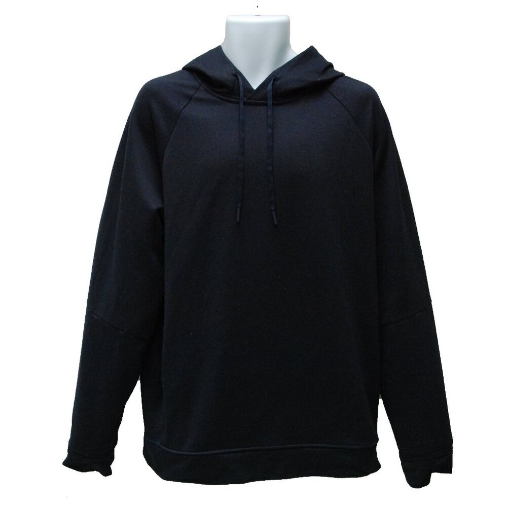 Lululemon Men's Gym Fleece Lined City Sweat Pullover Hoodie, Navy Blue, XL